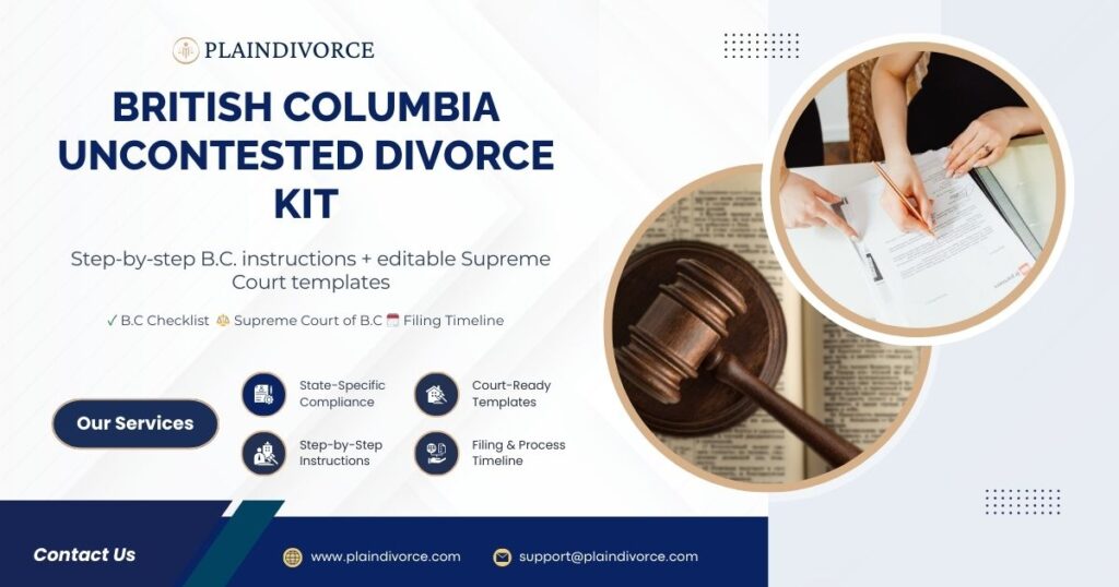 British Columbia Uncontested Divorce Kit