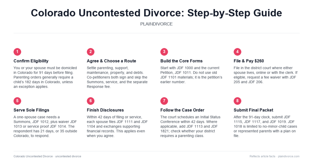 Guide to Uncontested Divorce in Colorado