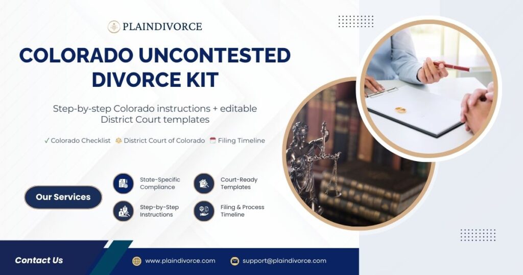 Colorado Uncontested Divorce Kit