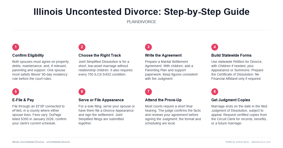 uncontested divorce in Illinois