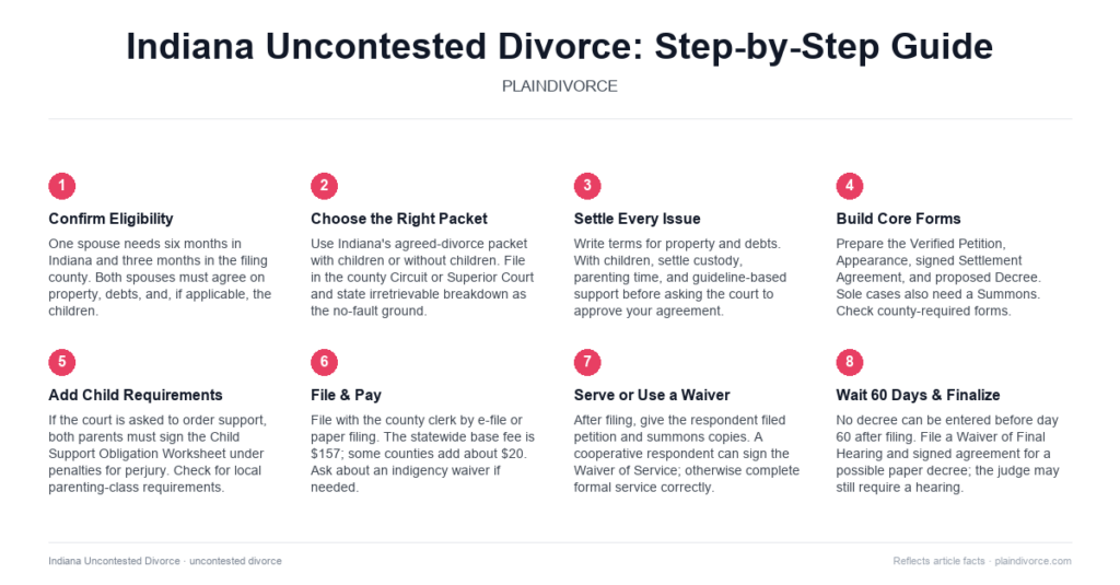 Guide to Uncontested Divorce in Indiana