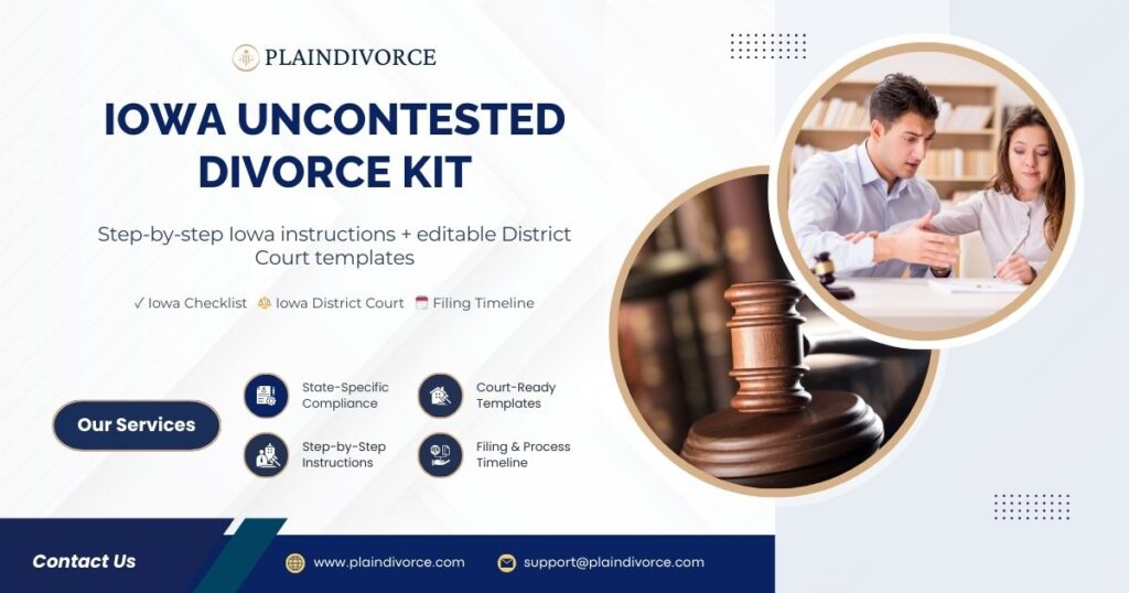 Iowa Uncontested Divorce Kit