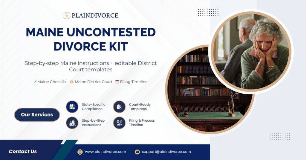 Maine Uncontested Divorce Kit