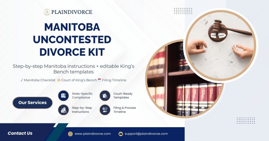 Manitoba Uncontested Divorce Kit