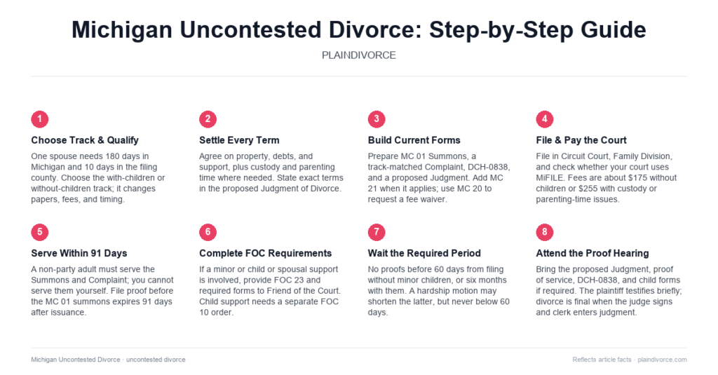 Guide to Uncontested Divorce in Michigan