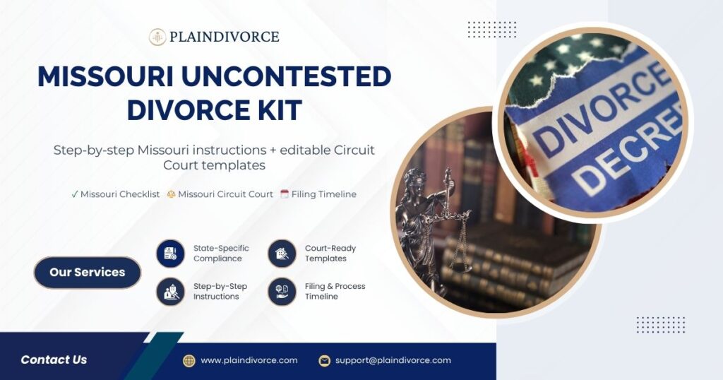 Missouri Uncontested Divorce Kit