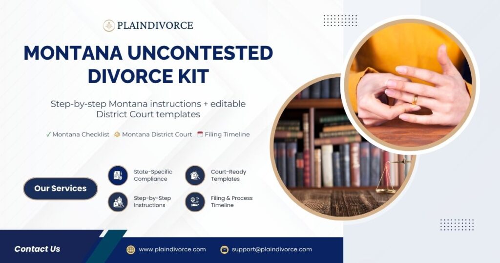 Montana Uncontested Divorce Kit