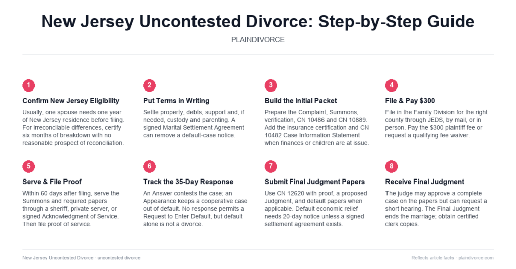 Guide to Uncontested Divorce in New Jersey