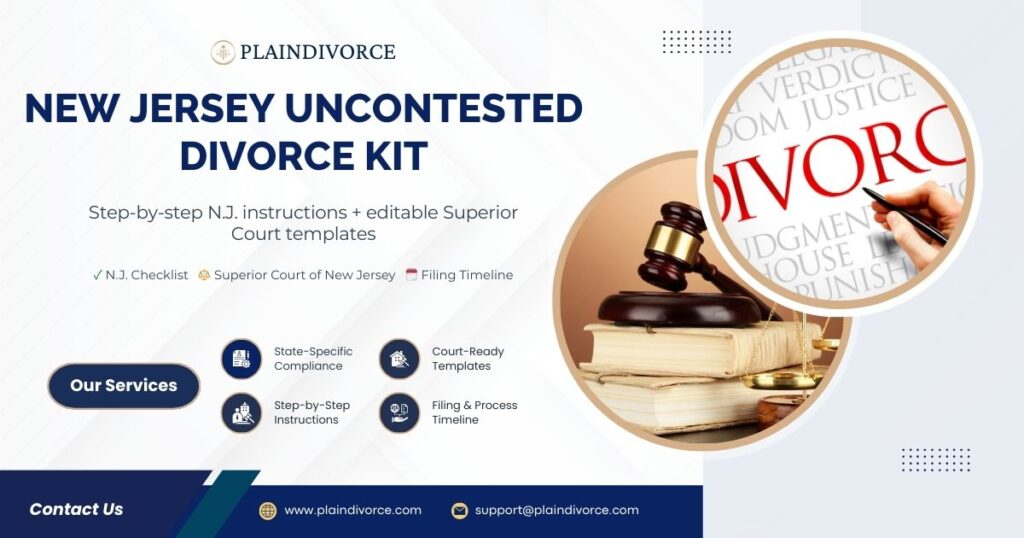 New Jersey Uncontested Divorce Kit