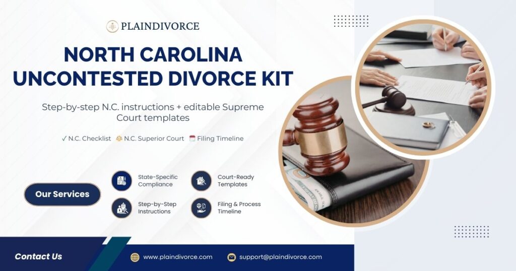 North Carolina Uncontested Divorce Kit