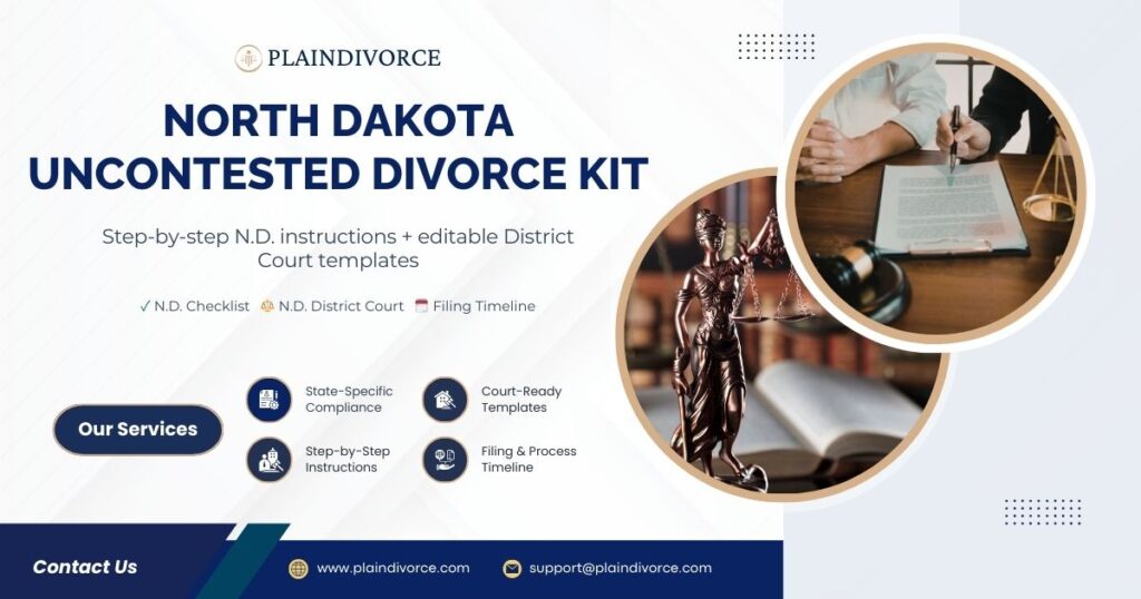 North Dakota Uncontested Divorce Kit