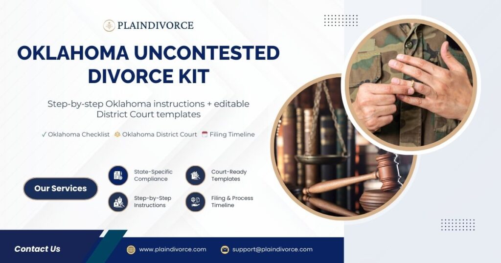 Oklahoma Uncontested Divorce Kit
