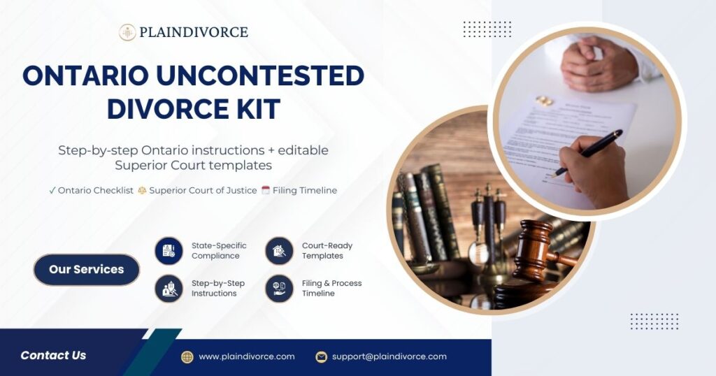 Ontario Uncontested Divorce Kit