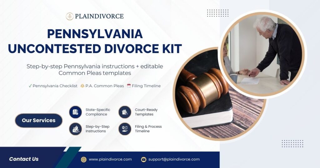 Pennsylvania Uncontested Divorce Kit