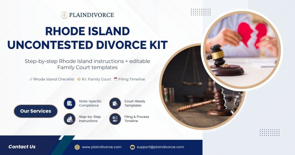 Rhode Island Uncontested Divorce Kit