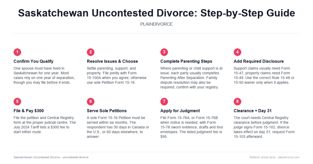 Guide to Uncontested Divorce in Saskatchewan