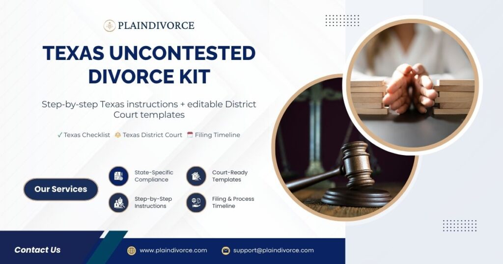 Texas Uncontested Divorce Kit