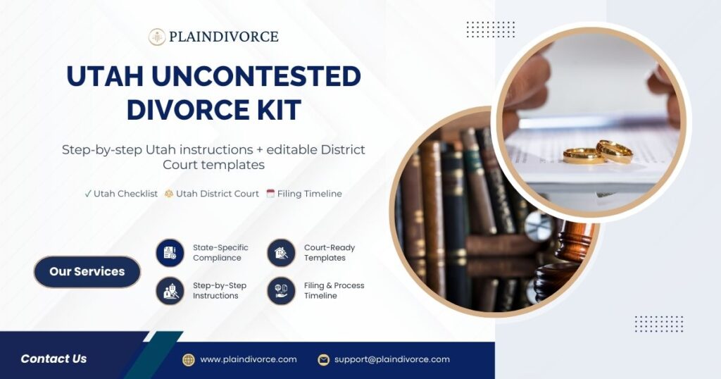 Utah Uncontested Divorce Kit