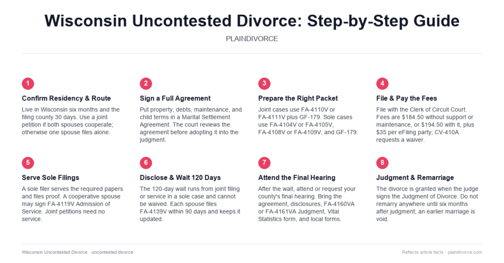 Guide to Uncontested Divorce in Wisconsin