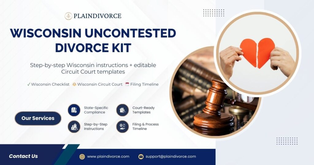 Wisconsin Uncontested Divorce Kit