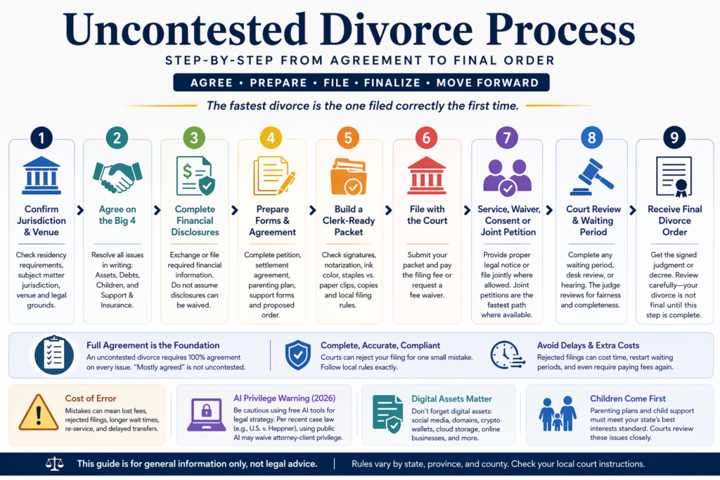 uncontested divorce process
