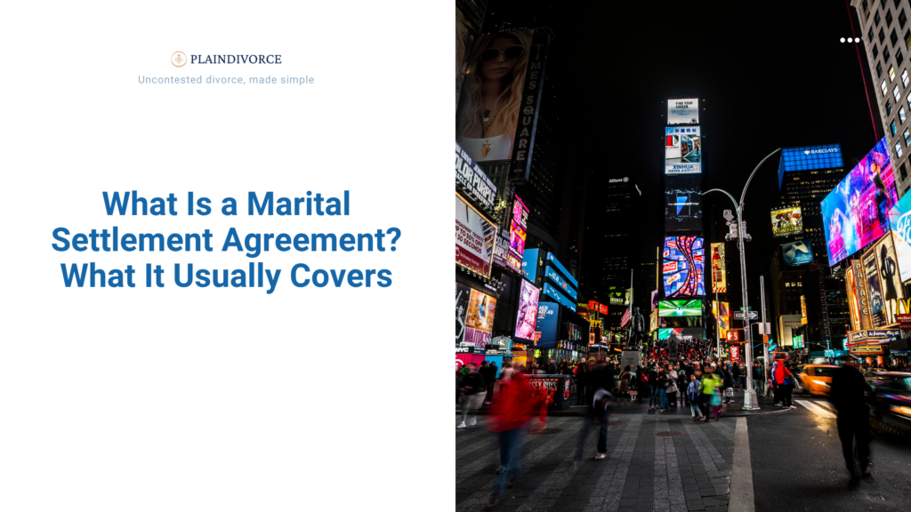 What Is a Marital Settlement Agreement? What It Usually Covers